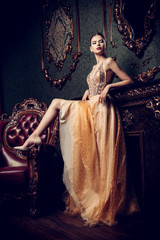 fashionable mysterious lady