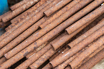 background old rusty metal iron pipe texture