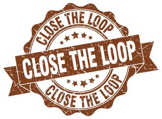 close the loop stamp. sign. seal