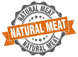 Obraz premium natural meat stamp. sign. seal