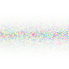 White background with colorful confetti 