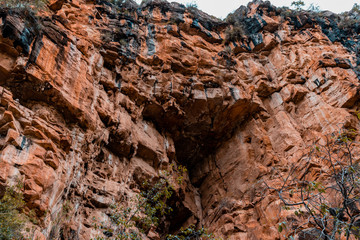  eroded rocks vegetation