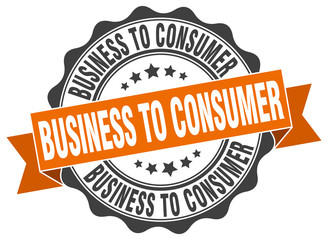 business to consumer stamp. sign. seal
