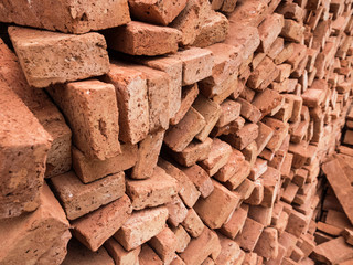 Pile of construction bricks