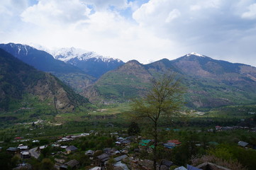 Fototapeta premium view of mountains
