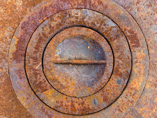 rusted iron plate