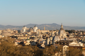 Fototapeta na wymiar Aerial View of the City of Rome