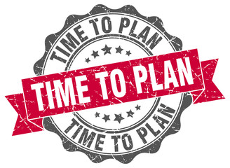 Fototapeta premium time to plan stamp. sign. seal
