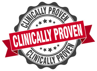 clinically proven stamp. sign. seal