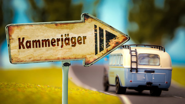 Schild 348 - Kammerj&auml;ger