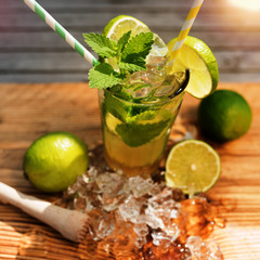 Tropical summer drink