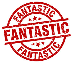 fantastic round red grunge stamp