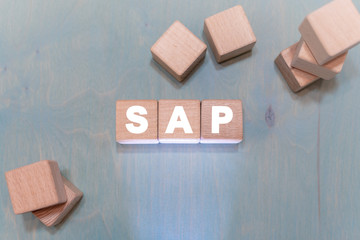 SAP System Software Enterprise Resource Planning Automation Application Concept.