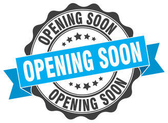 opening soon stamp. sign. seal