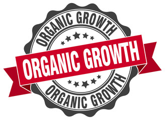 organic growth stamp. sign. seal