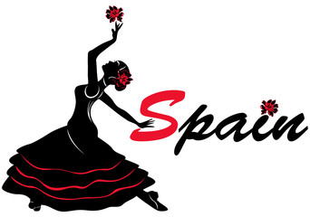 Flamenco Dancer. Vector Illustration