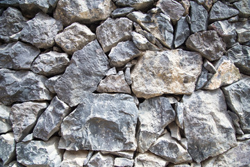large stone wall close up details