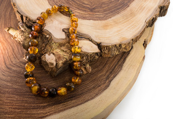 Jewelry from beautiful large amber