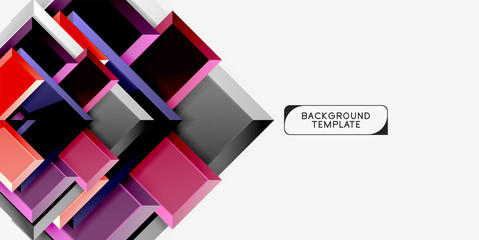 Glossy arrows geometric background