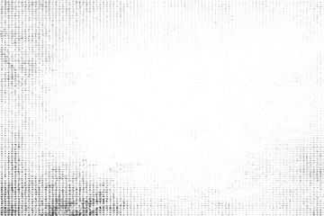 Texture of black lines, scratches, dots on white background.