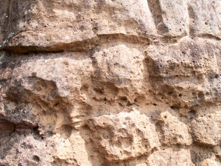 The texture of stone used for background images, Surface of stone brown color