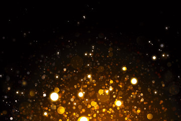 Fototapeta na wymiar Abstract gold bokeh background.Glitter vintage lights background.