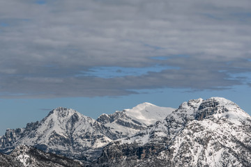 Panorama sul Monte Resegone, Grigna Settentrionale e Grigna Meridionale, Italia