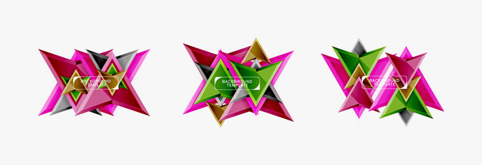 Arrows abstract composition for banner, background or logo