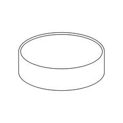 bank of cream icon. Element of Barber for mobile concept and web apps icon. Outline, thin line icon for website design and development, app development