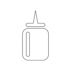 capsule for liquid icon. Element of Barber for mobile concept and web apps icon. Outline, thin line icon for website design and development, app development
