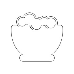 shaving foam icon. Element of Barber for mobile concept and web apps icon. Outline, thin line icon for website design and development, app development