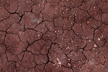 Dry land with cracks