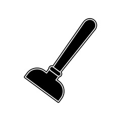 plunger icon. Element of bathroom for mobile concept and web apps icon. Glyph, flat icon for website design and development, app development