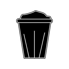 Disposable coffee cup icon. Element of bathroom for mobile concept and web apps icon. Glyph, flat icon for website design and development, app development