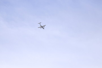 Commercial aircraft flying over the skies of Bolivia.