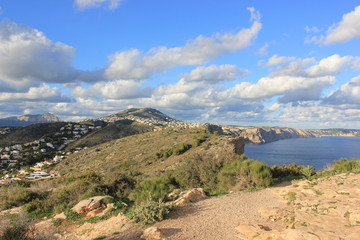 Fototapeta na wymiar view of the coast in spain