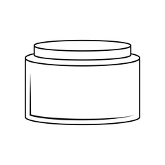 Cream container icon. Element of Beauty salon for mobile concept and web apps icon. Outline, thin line icon for website design and development, app development