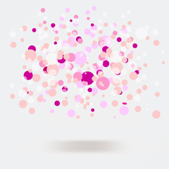 vector background, pink bubbles