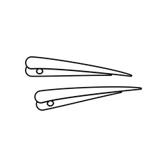 hairpin icon. Element of Beauty salon for mobile concept and web apps icon. Outline, thin line icon for website design and development, app development