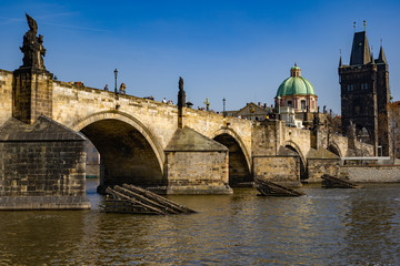 Fototapeta na wymiar Bridge in Prague