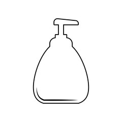 liquid soap icon. Element of Beauty salon for mobile concept and web apps icon. Outline, thin line icon for website design and development, app development