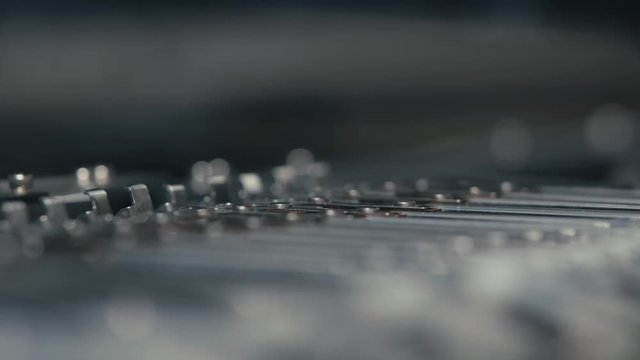 Producing Printed Circut Board. Advanced Robotic Arm Technology Producing Pcbs