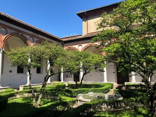 Milano, chiostro delle Rane  - Basilica di Santa Maria delle Grazie