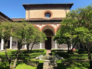 Milano, chiostro delle Rane  - Basilica di Santa Maria delle Grazie