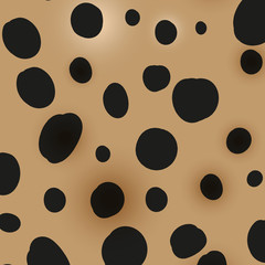 Leopard skin seamless texture. Vector.