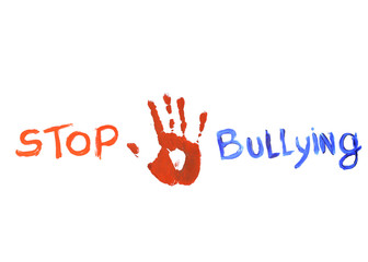 text in english written stop bullying