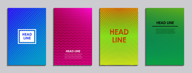 Abstract modern background. Geometric lines. Colorful gradient. Vector