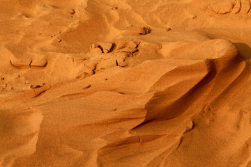 Fototapeta na wymiar Shapes of the desert sand