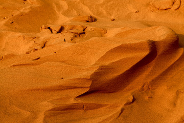 Shapes of the desert sand