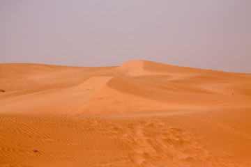 Shapes of the desert sand
